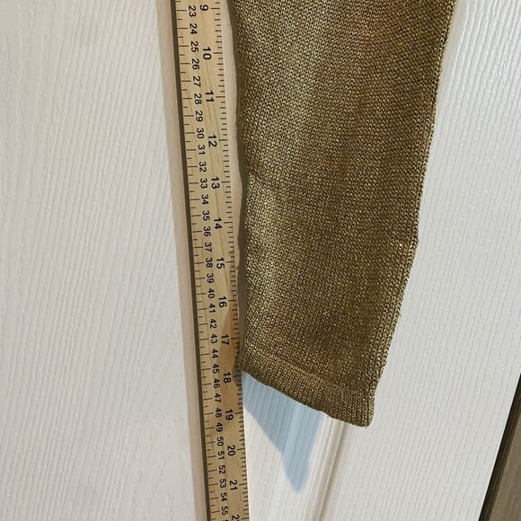 August Silk Knits Sweater Womens Small Shimmer Gold - Picture 10 of 10